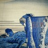 Furoshiki 50x50 - Le Pêcheur de Kajikazawa. Tissus et textile japonais