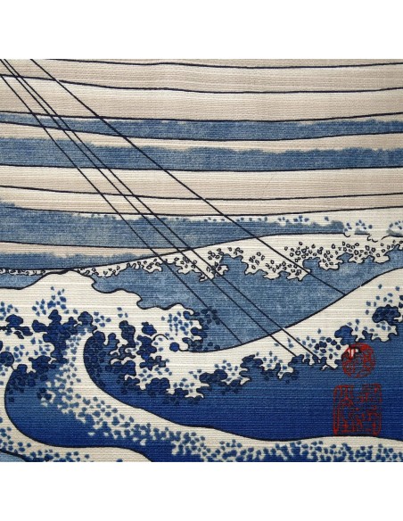 Furoshiki 50x50 - Le Pêcheur de Kajikazawa. Tissus et textile japonais