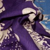 Furoshiki 50x50 pourpre - Nami Fuji. Tissus et textile japonais