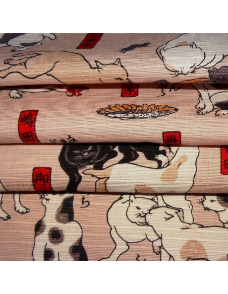 Furoshiki 50x50 - Myokaiko Gojusanbiki. Tissus et textile japonais Furoshiki 50x50 - Myokaiko Gojusanbiki. Tissus et textile japonais