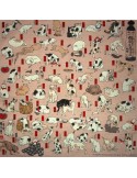Furoshiki cloth 50x50 - Myokaiko Gojusanbiki