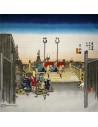 Furoshiki Japanese cloth 50x50 - Morning View of Nihonbashi