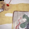 Furoshiki 50x50 - Dieux Fûjin et Raijin. Tissus et textile japonais