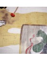 Furoshiki Japanese cloth 50x50 - Fūjin and Raijin Gods