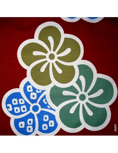 Furoshiki Japanese cloth 90x90 red - Ôume