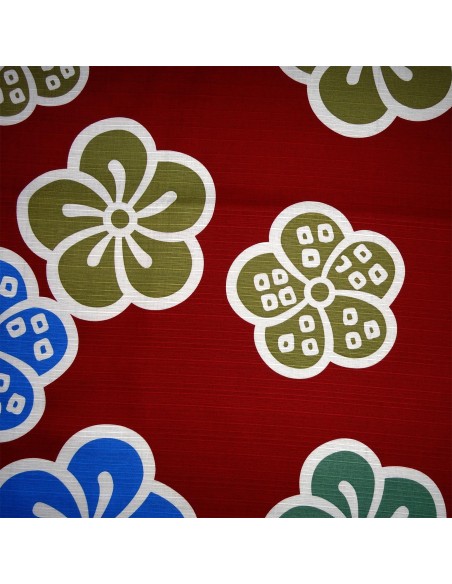 Furoshiki Japanese cloth 90x90 red - Ôume Furoshiki Japanese cloth 90x90 red - Ôume