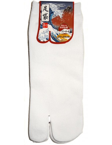 Chaussettes japonaises Tabi blanches - Du 35 au 39. Chaussettes orteils