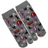 Tabi socks - Size 35 to 39 - Geisha and cats. Split toes socks.