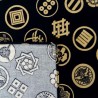 Japanese cloth 52x52 night blue - Kamon prints