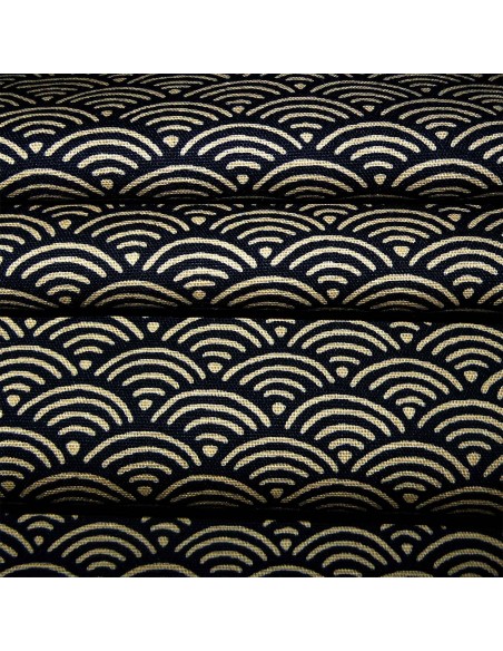 Japanese cloth 52x52 night blue - Seigaha prints Japanese cloth 52x52 night blue - Seigaha prints