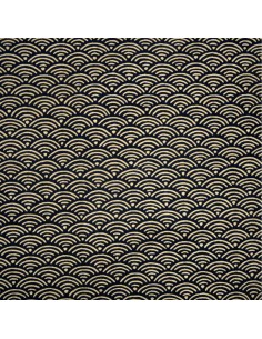 Japanese cloth 52x52 night blue - Seigaha prints 2