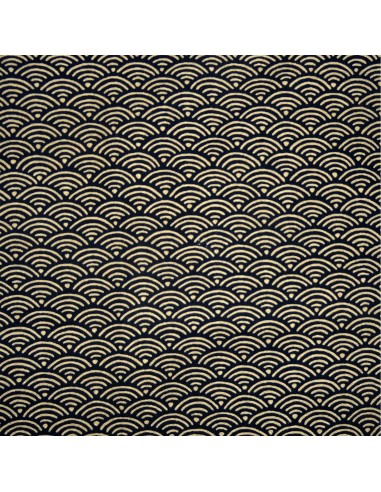 Japanese cloth 52x52 night blue - Seigaha prints