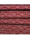 Japanese cloth 52x52 brick red - Seigaha prints