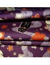 Japanese cloth 52x52 purple - ManekiNeko prints