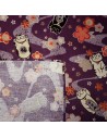 Japanese cloth 52x52 purple - ManekiNeko prints