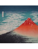 Furoshiki cloth 104x104 blue - Hokusaï\'s Gaifû kaisei