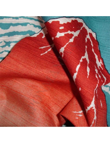 Furoshiki 104x104  bleu - Gaifû kaisei d'Hokusaï