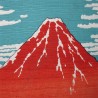 Furoshiki tissu 104x104 bleu - Gaifû kaisei d'Hokusaï