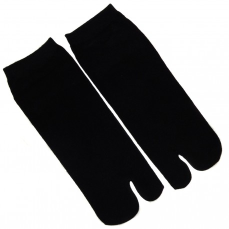Tabi socks Size 39 to 43 - Solid black color