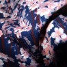 Japanese Furoshiki cloth 50x50 - Sakura Tsukiyo. Reusable gift wrapping fabric.