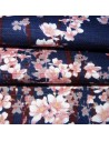 Japanese Furoshiki cloth 50x50 - Sakura Tsukiyo. Reusable gift wrapping fabric.