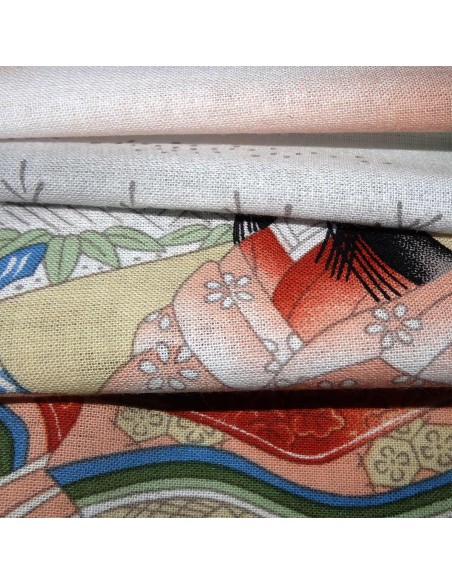 Tenugui Ukiyoe Collection - Hime. Traditionnal Japanese cloth.