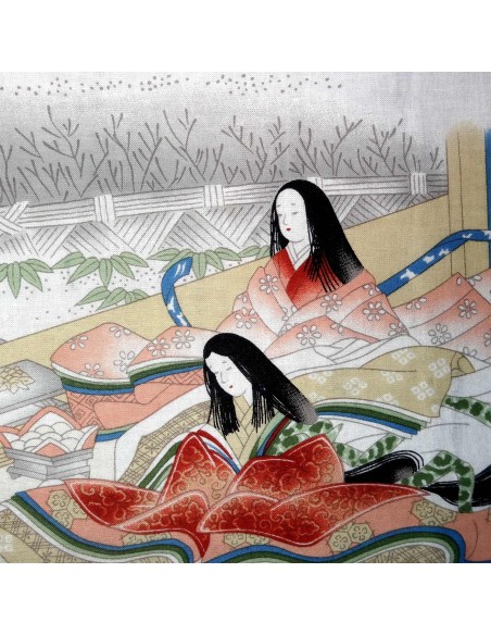 Tenugui Ukiyoe Collection - Hime. Traditionnal Japanese cloth.
