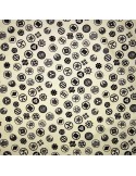 Japanese cloth 52x52 off-white - Kamon prints