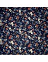 Japanese cloth 52x52 dark blue - maneki Neko prints. Gift wrapping cloth.