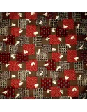 Japanese cloth 52x52 brown - Usagi prints