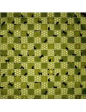 Japanese cloth 52x52 green - Cats prints