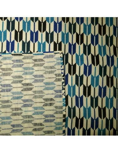 Japanese cloth 52x52 ecru - Yagasuri patterns. Gift wrapping cloth.