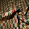 Japanese cloth 52x52 ecru - Yagasuri patterns. Gift wrapping cloth.