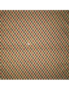 Carré de tissu japonais 52 x 52 écru - Motifs Yagasuri. Emballage cadeaux en tissu.