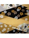 Japanese cloth 52x52 Floral prints. Gift wrapping cloth.