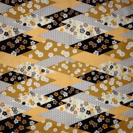 Japanese cloth 52x52 Floral prints. Gift wrapping cloth.