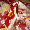 Japanese cloth 52x52 Floral prints. Gift wrapping cloth.