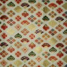Japanese cloth 52x52 off white - Ôgimon prints. Gift wrapping cloth.