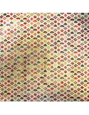 Japanese cloth 52x52 off white - Ôgimon prints