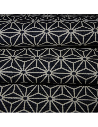 Japanese cloth 52x52 night blue - Asanoha prints. Gift wrapping cloth.