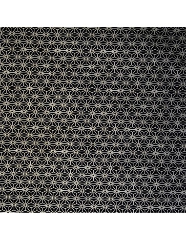 Japanese cloth 52x52 night blue - Asanoha prints. Gift wrapping cloth.