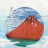 Gauze towel 89x32 - Hokusaï's Gaifû Kaisei.Japanese cloths and textile