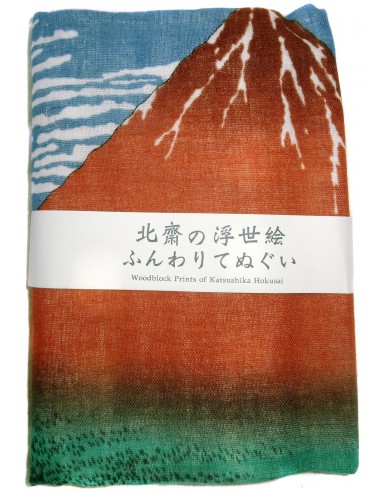 Serviette en gaze 89x32 - Gaifû kaisei d'Hokusaï. Tissus japonais