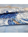 Gauze towel 89x32 - Hokusaï's Great Wave. Japanese cloth fabric.