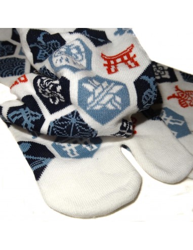 Chaussettes japonaise tabi - Du 39 au 43 - Motifs de Nippon Kamon. Chaussettes à orteils.