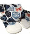 Tabi Japanese  socks Size 39 to 43 - Nippon Kamon prints. Split toes flip flop socks.