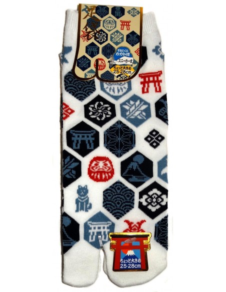 Chaussettes japonaise tabi - Du 39 au 43 - Motifs de Nippon Kamon. Chaussettes à orteils. Chaussettes japonaise tabi - Du 39 au 43 - Motifs de Nippon Kamon. Chaussettes à orteils.