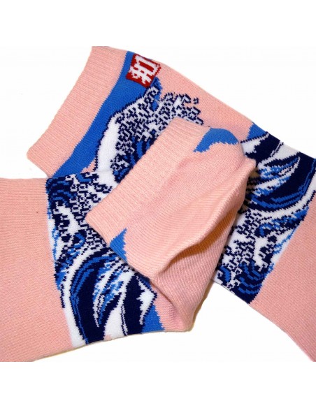 5-toes socks - Size 35 to 39 - Hokusaï's Great Wave. Japanese split toes socks
