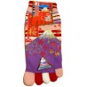 Chaussettes 5 orteils - Du 35 au 39 - Fuji Sakura. Chaussettes japonaises à orteils.