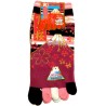 5-toes socks Size 35 to 39 - Fuji Sakura. Japanese toes socks.